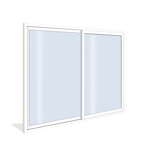 3. Bild von Schiebetür 'Eco V2' weiß 1950 x 2000 mm 2-teilig