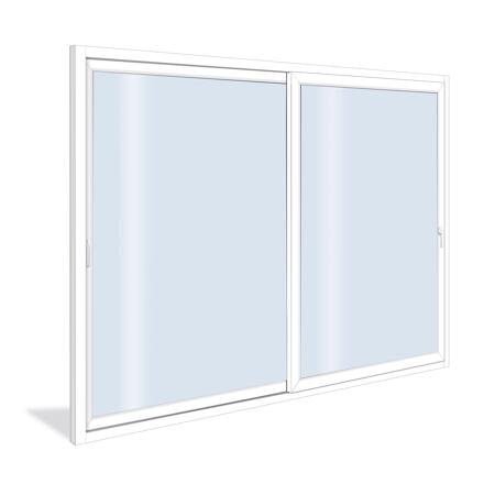 5. Bild von Schiebetür 'Eco V2' weiß 1950 x 2000 mm 2-teilig