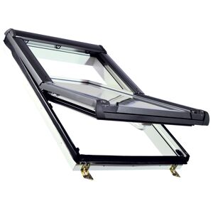 Kunststoff-Dachfenster 'KB3.0 ESG' 74 x 118 cm anthrazit