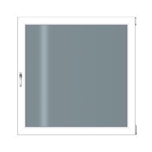 Kunststofffenster 900 x 900 mm weiß DIN links