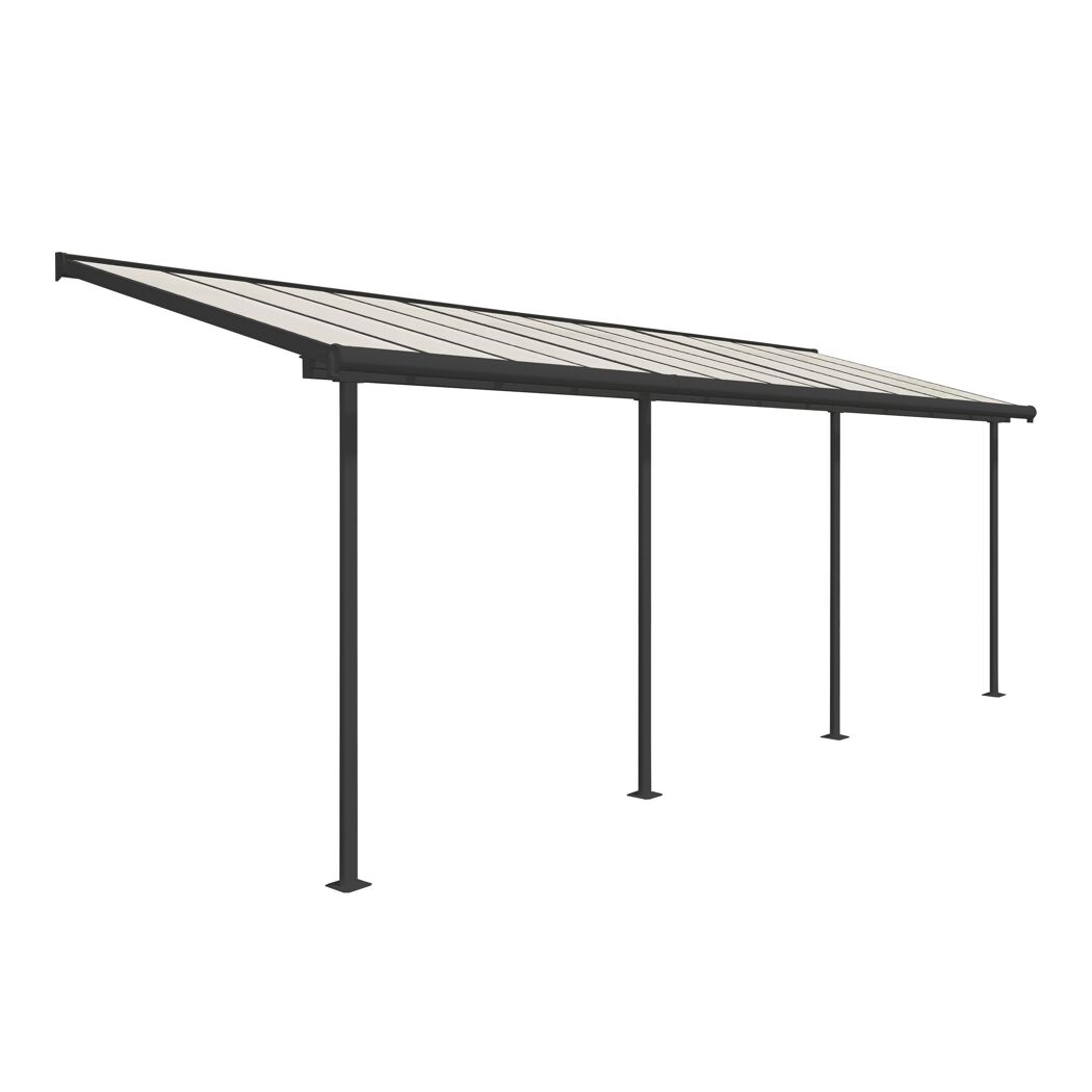 Terrassenüberdachung 'Sierra' anthrazit Aluminium 230 x 671 x 300 cm