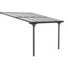 Terrassenüberdachung 'Bruce' Aluminium schwarz 300 x 313 x 270 cm