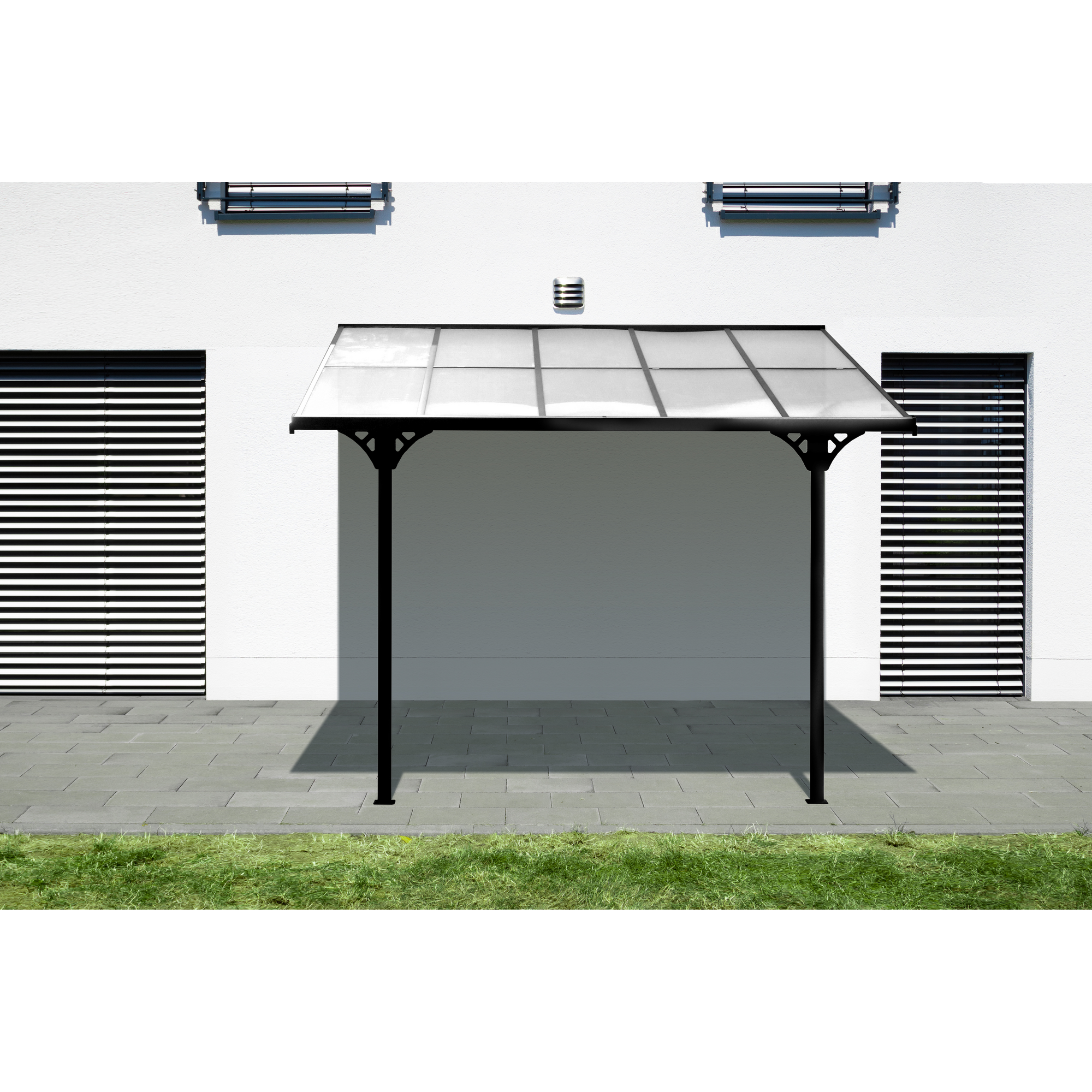 Terrassenüberdachung 'Bruce' schwarz Aluminium 300 x 313 x 270 cm + product picture