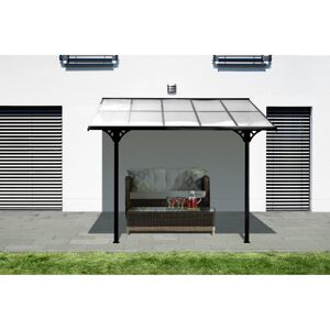 Terrassenüberdachung 'Bruce' schwarz Aluminium 300 x 313 x 270 cm