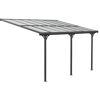 Terrassenüberdachung 'Bruce' Aluminium schwarz 300 x 435 x 270 cm