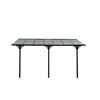 Terrassenüberdachung 'Bruce' Aluminium schwarz 300 x 435 x 270 cm