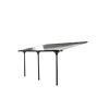 Terrassenüberdachung 'Bruce' Aluminium schwarz 300 x 435 x 270 cm