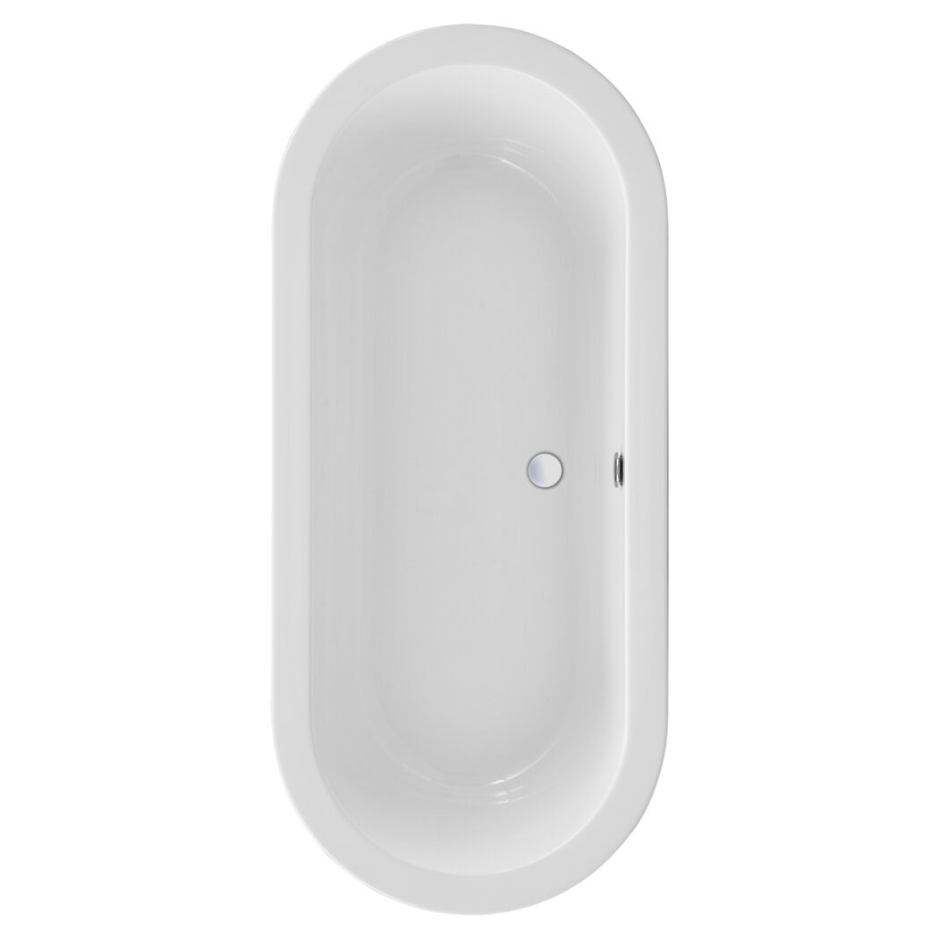 Badewanne Flora 180 x 80 cm, weiß