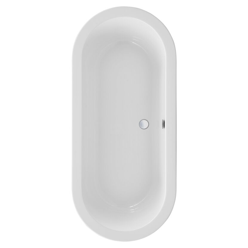 Badewanne Flora 180 x 80 cm, weiß