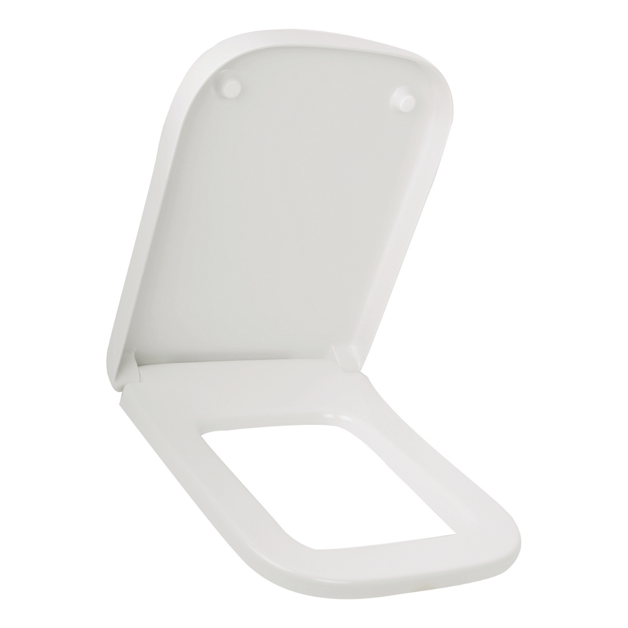 WC-Sitz 'Quadra' weiß eckig mit Absenkautomatik, passend zu Cubo, Quadra und Antheo + product picture