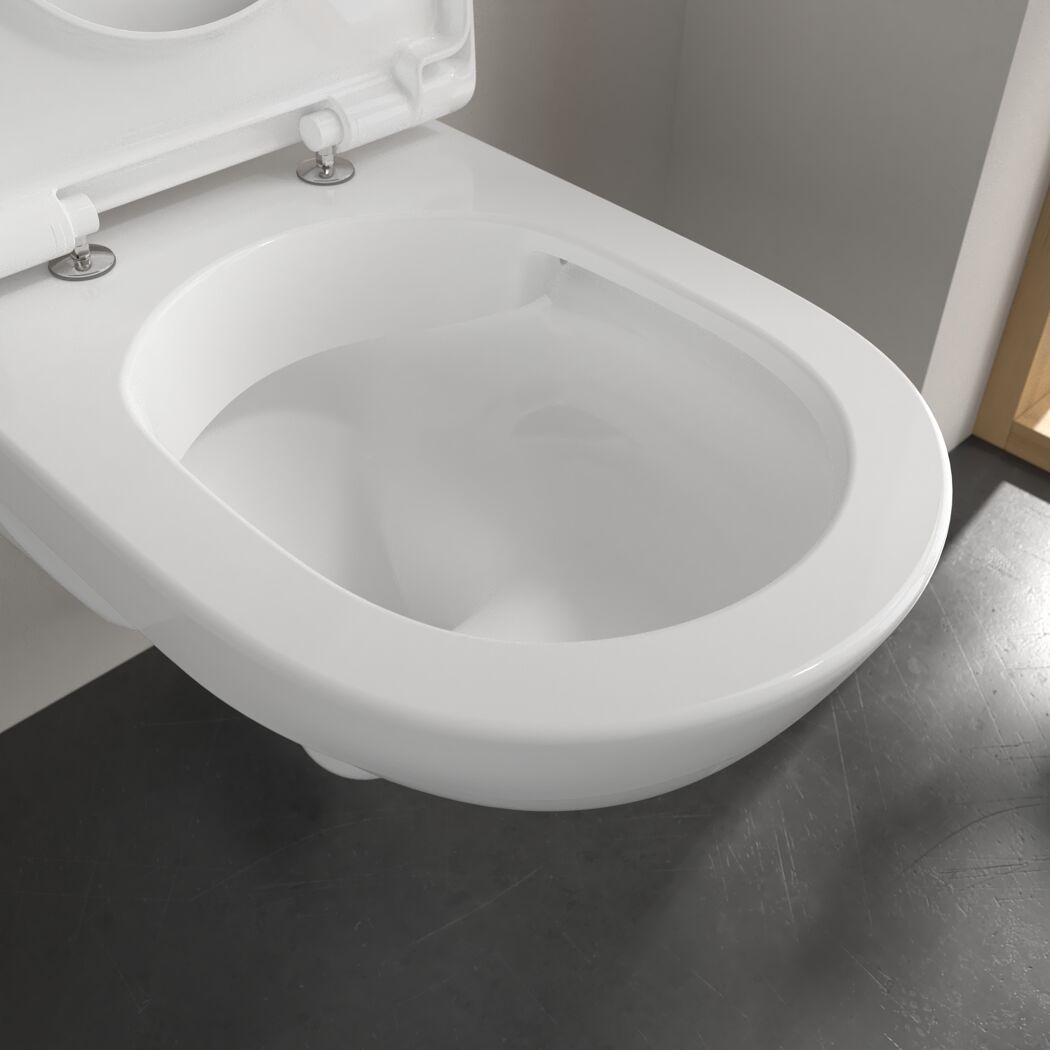 Nahaufnahme einer weißen Toilette