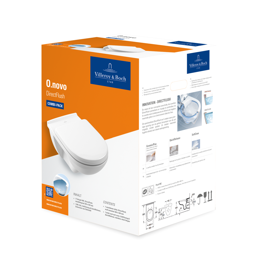 Villeroy & Boch O.Novo DirectFlush WC-Kombi-Pack