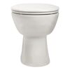 Stand-WC weiß mit geschlossenem Deckel