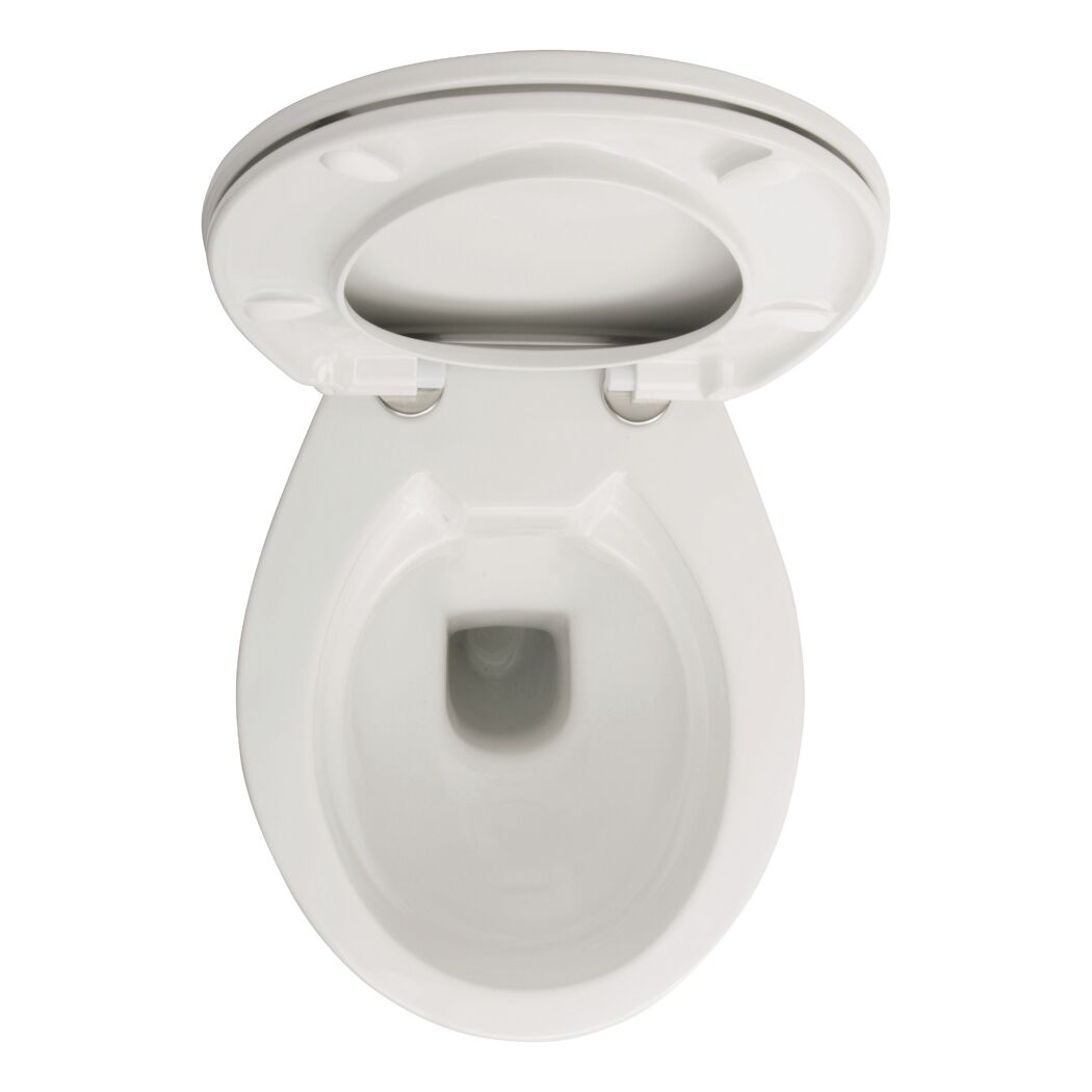 Stand-WC weiß, offener Deckel