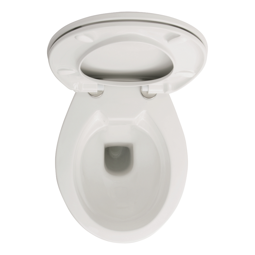 Stand-WC weiß, offener Deckel