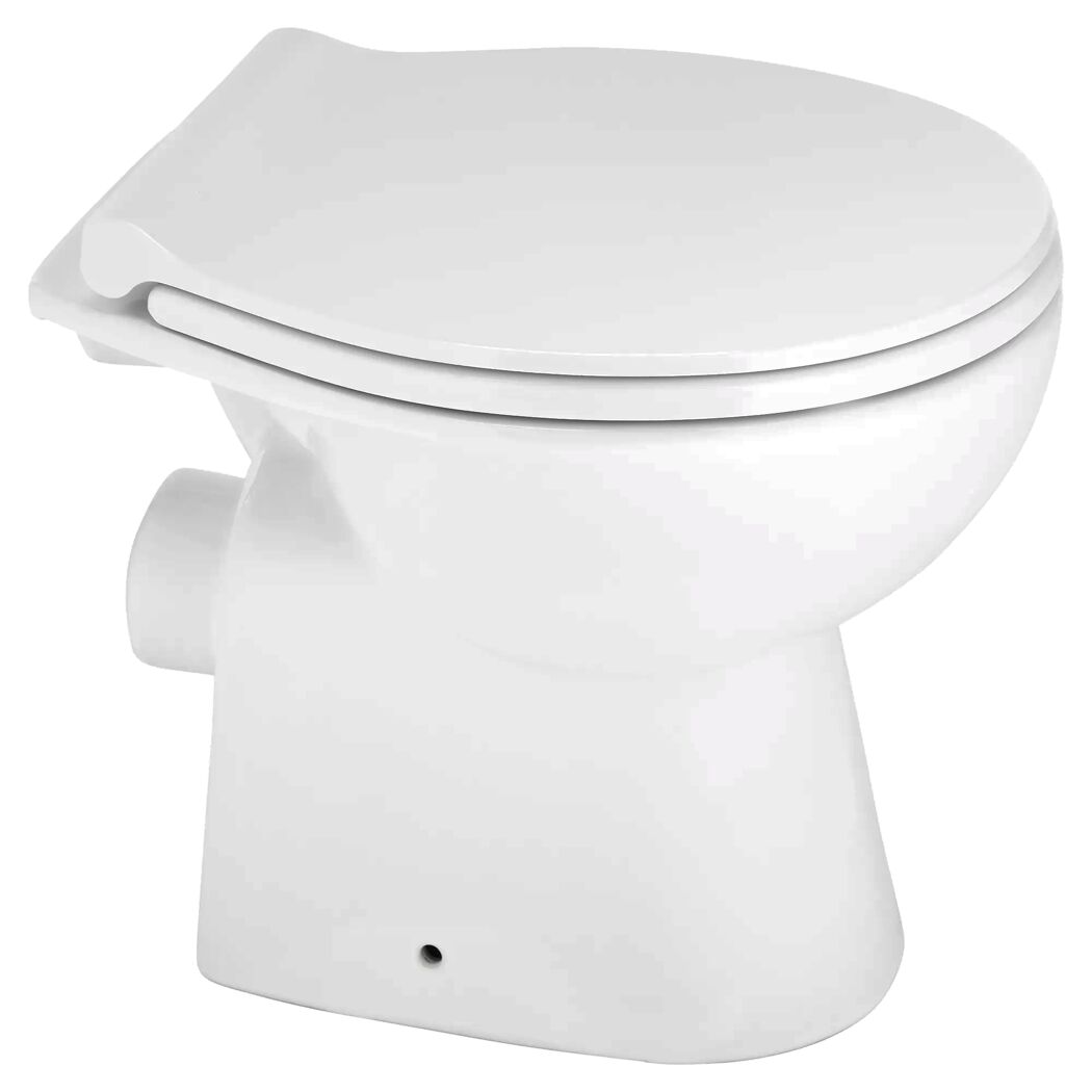 Stand-WC spülrandlos 'AquaSu' inklusive WC-Sitz weiß