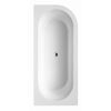 Weiße Eckbadewanne Modena Corner A