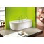 Weiße Eckbadewanne Modena Corner B 178x78cm