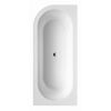 Weiße Eckbadewanne Modena Corner von oben