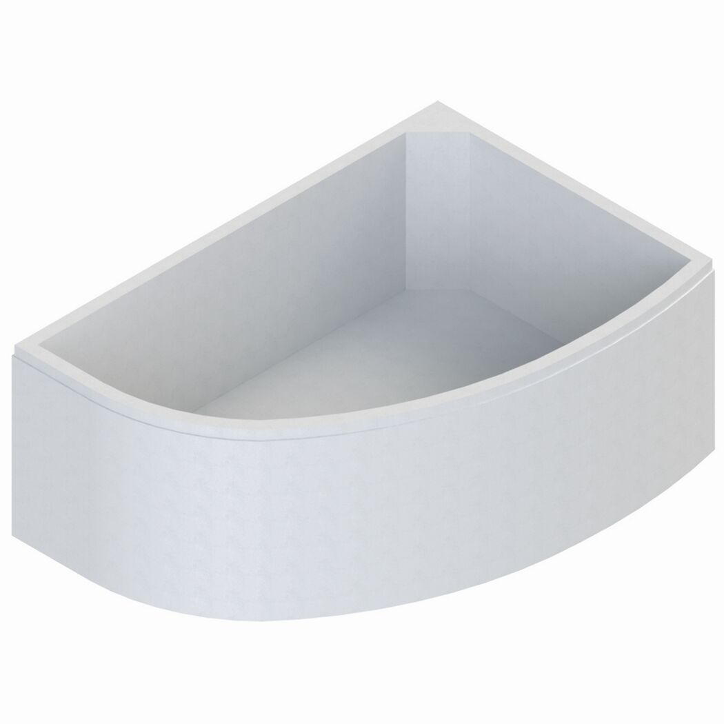 Weiße Eckbadewanne