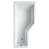 Asymmetrische weiße Badewanne Cello