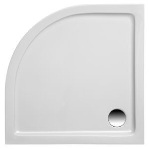 Viertelkreis-Duschtasse "Denia" weiß 80 x 80 cm