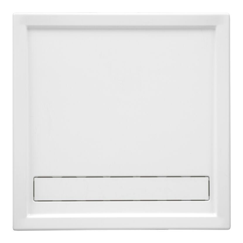 Weiße Duschwanne Fashion Board, viereckig