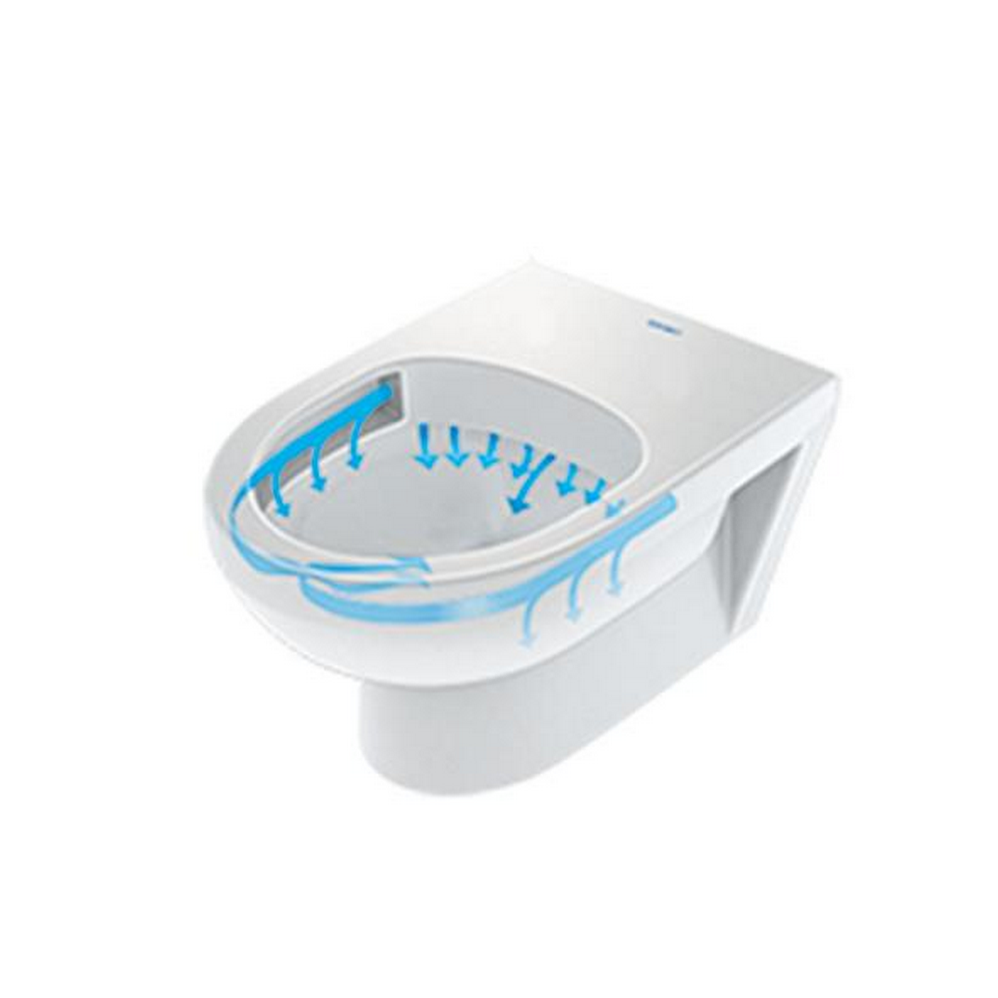 Wand-WC-Set 'Durastyle Basic' spülrandlos weiß inkl. Sitz + product picture