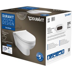 Wand-WC-Set 'Durastyle Basic' spülrandlos weiß inkl. Sitz