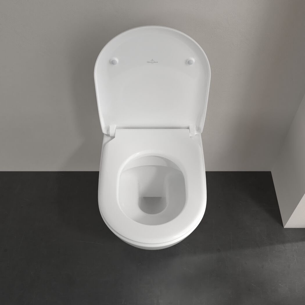 Offenes weißes Wand-WC von Villeroy & Boch