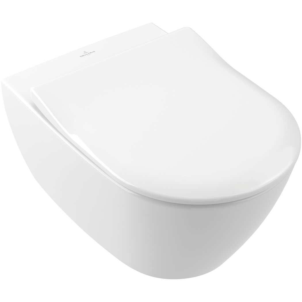 Weißes wandhängendes WC von Villeroy & Boch
