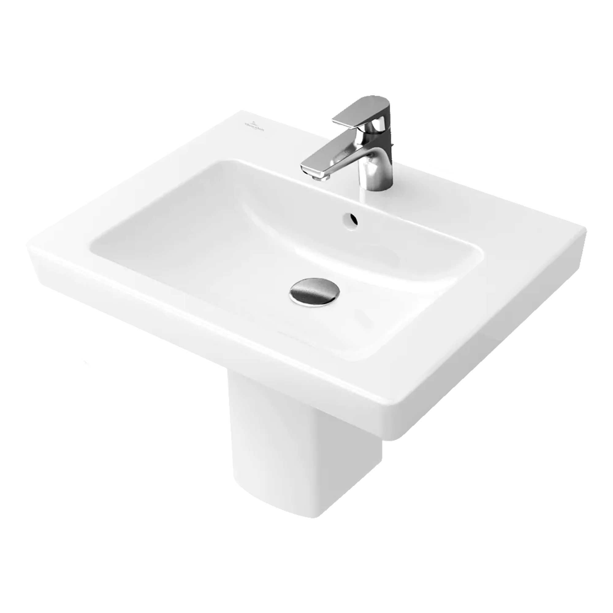 Handwaschbecken 'Subway 2.0' 60 x 15 x 47 cm, weiß