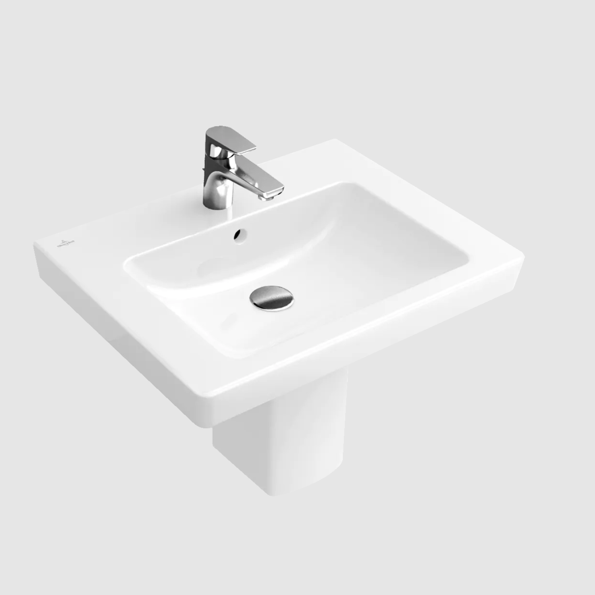 Handwaschbecken 'Subway 2.0' 60 x 15 x 47 cm, weiß