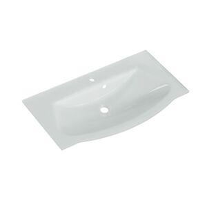Waschbecken eckig 'Juno' Glas 92 x 1,5 x 49,1 cm