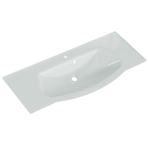 Waschbecken geschwungen 'Juno' Glas 117 x 1,5 x 49,1 cm