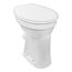 Stand-WC mit Spülrand 'CORNAT' inklusive WC-Sitz weiß