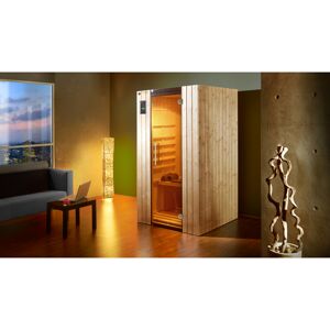 Infrarotkabine 'Ranua 1' natur Glastür 109 x 98 x 190 cm