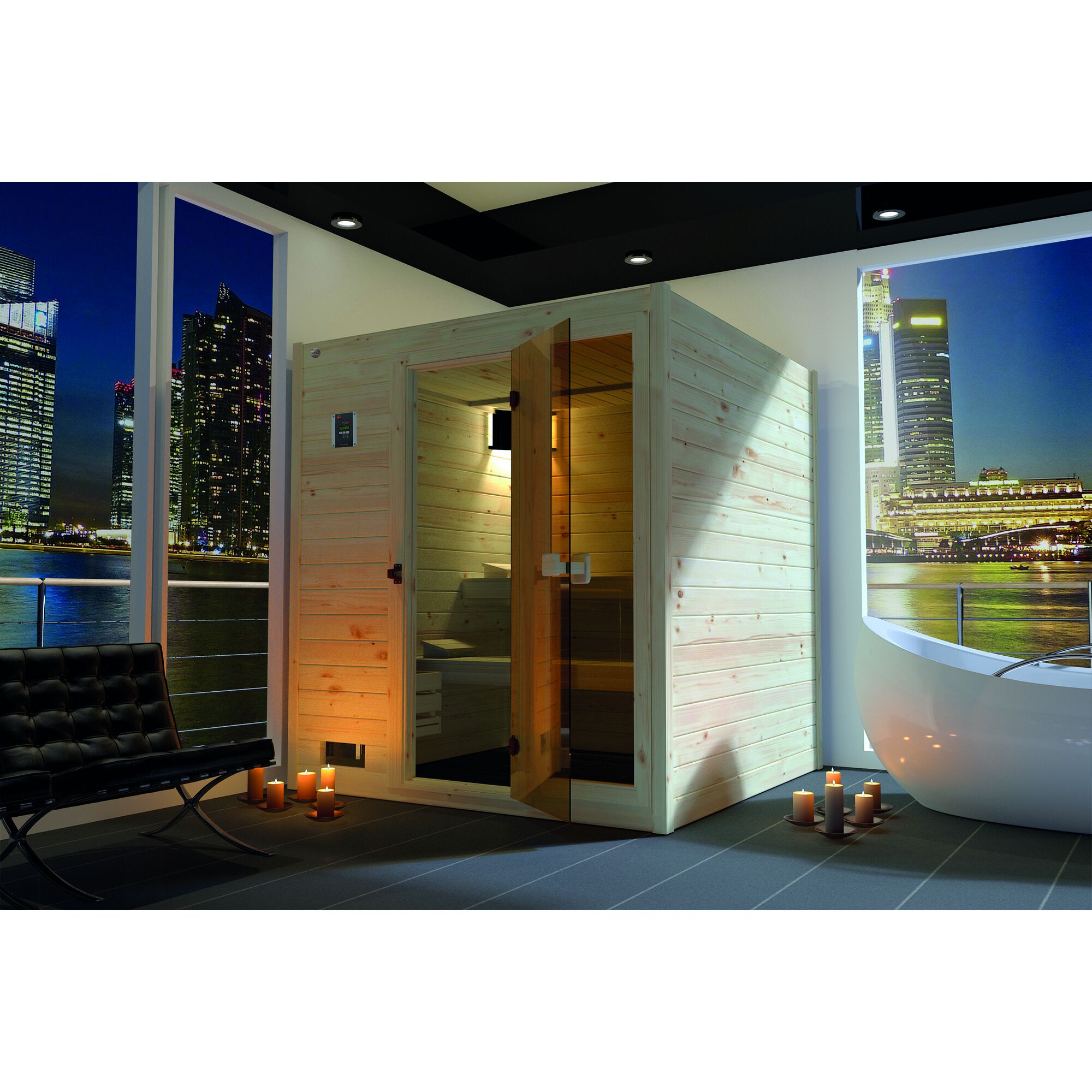 Sauna VALIDA 3 GTF aus Massivholz