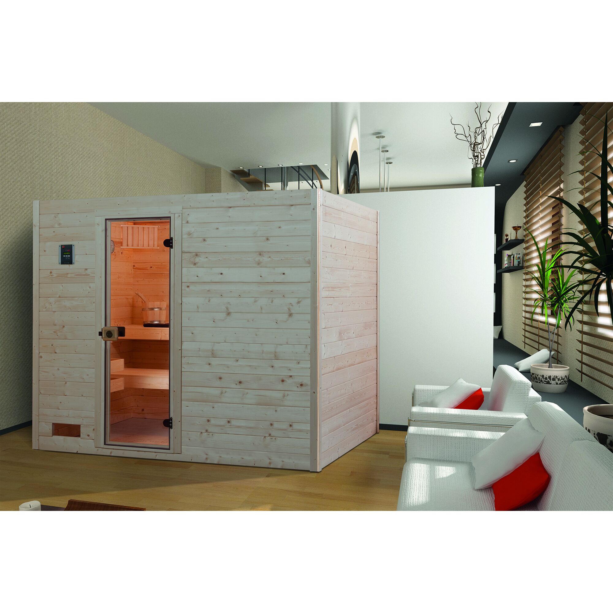 Sauna VALIDA 4 GT aus Massivholz