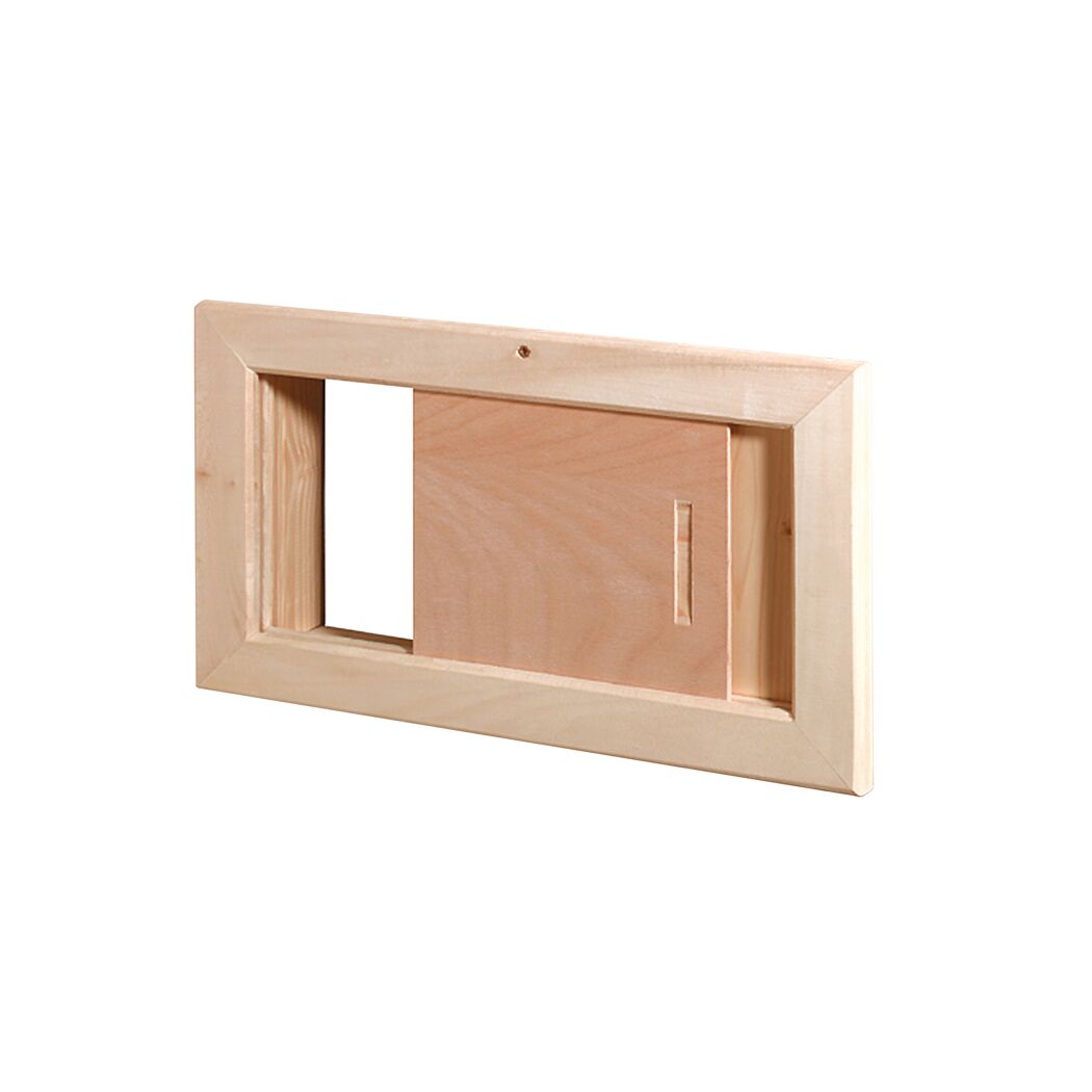Heller Lüftungsschieber aus Holz