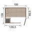 Sauna 539 GTF mit Maßen