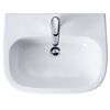 Waschbecken halbrund 'D-Code' weiß 60 x 15 x 46 cm
