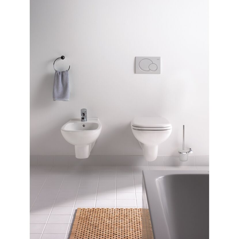 Wand-WC spülrandlos 'D-Code' inklusive WC-Sitz weiß