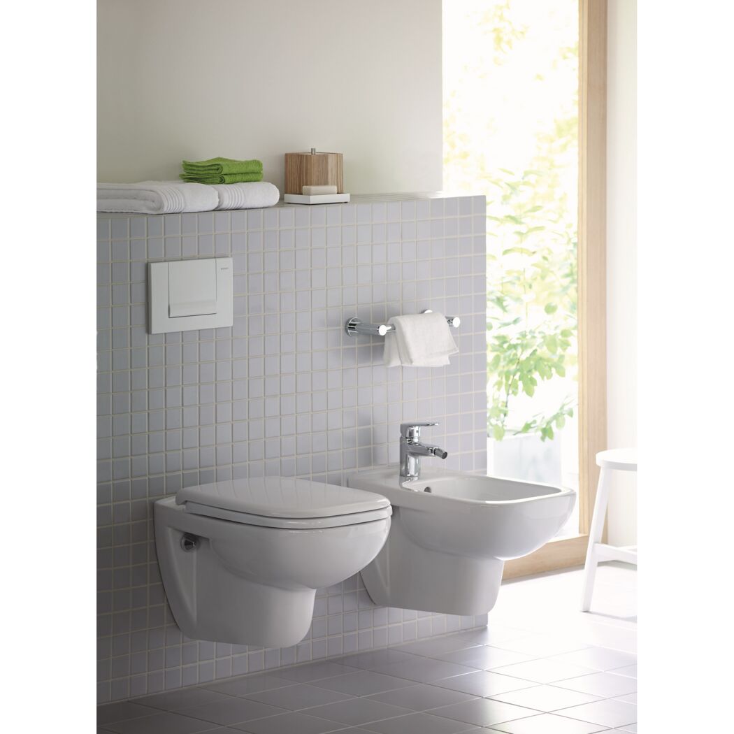 Wand-WC spülrandlos 'D-Code' inklusive WC-Sitz weiß