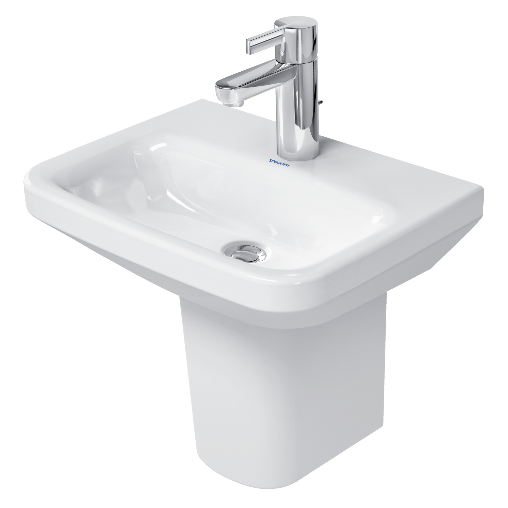 Waschbecken 'Durstyle' weiß 45 x 15,5 x 33,5 cm