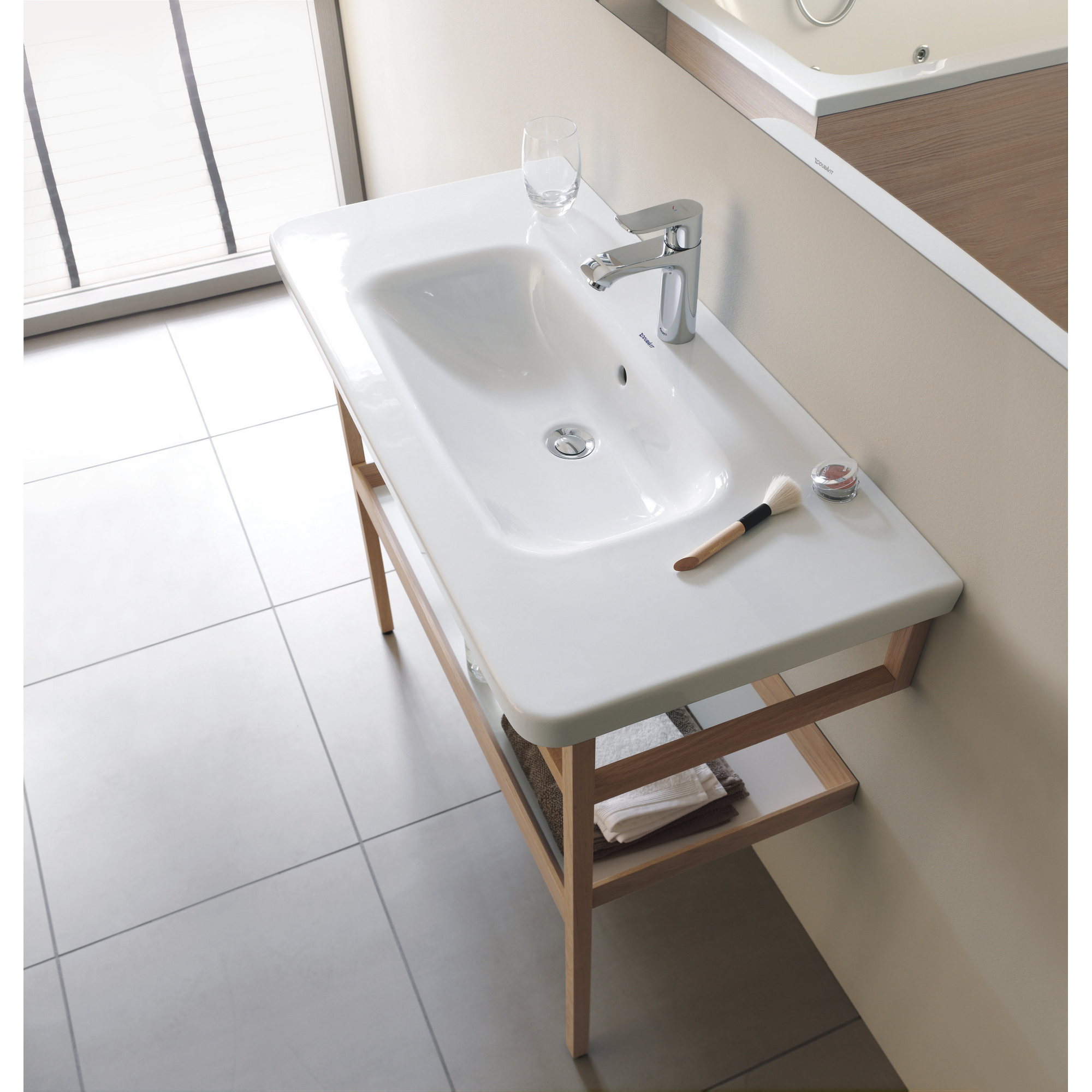 Waschbecken 'Durstyle' weiß 45 x 15,5 x 33,5 cm