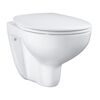 Wand-WC spülrandlos 'Bau Ceramic' inklusive WC-Sitz weiß
