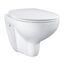 Wand-WC spülrandlos 'Bau Ceramic' inklusive WC-Sitz weiß