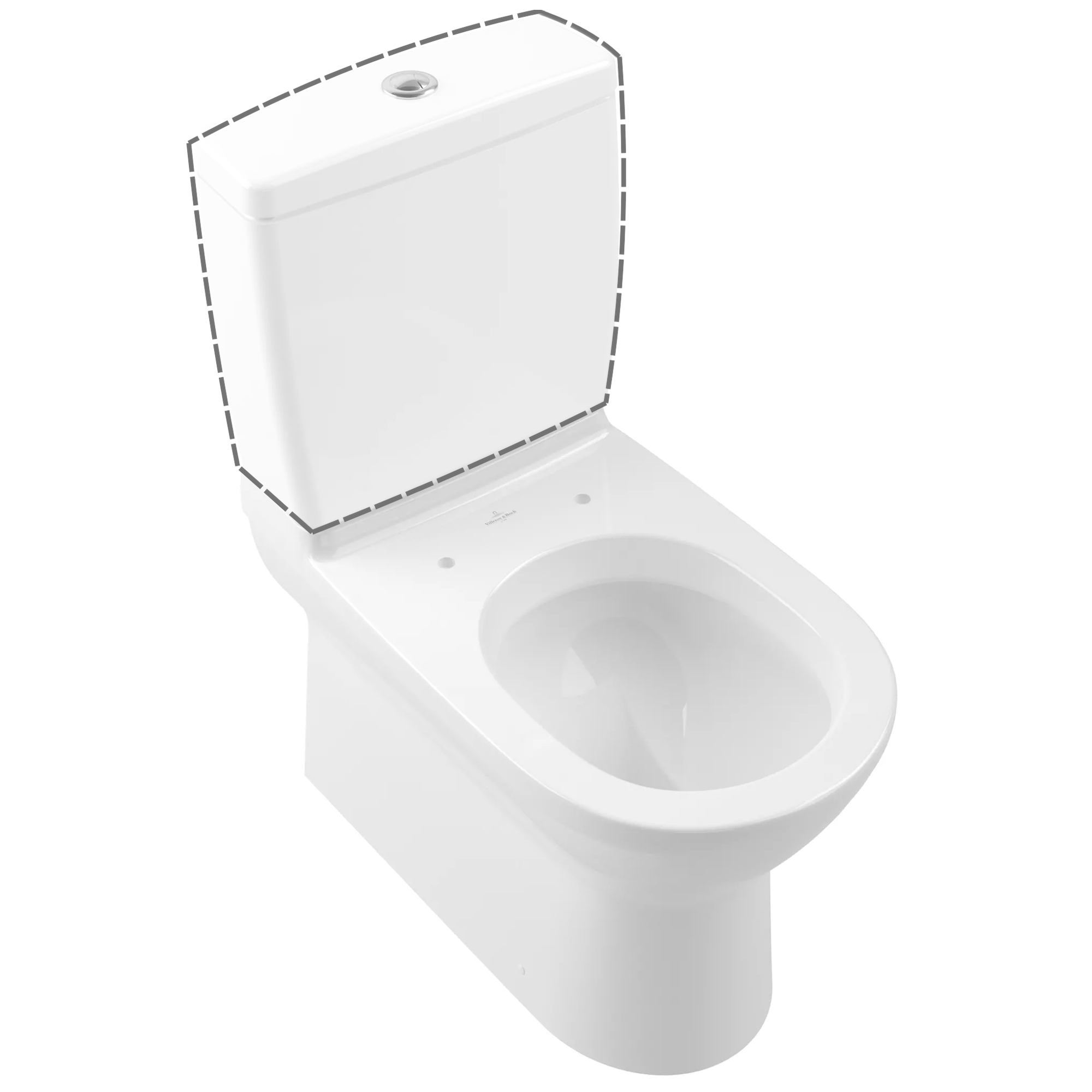 Stand-WC 'O.Novo' mit Spülrand weiß + product picture