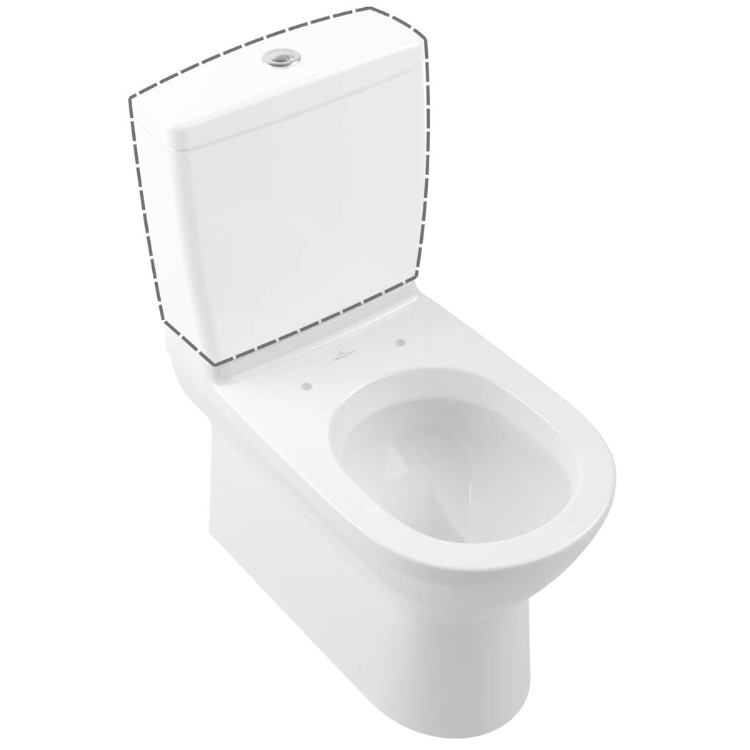 Stand-WC mit Spülrand 'O.Novo' weiß